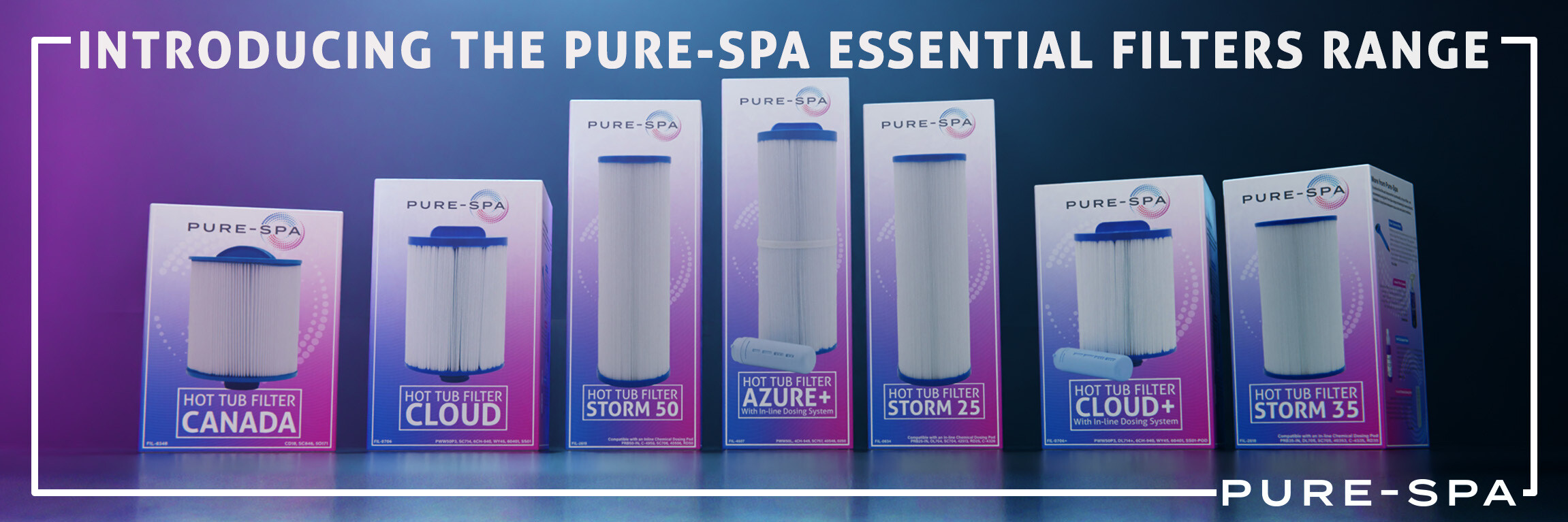 INTRODUCING THE PURE-SPA ESSENTIAL FILTERS RANGE